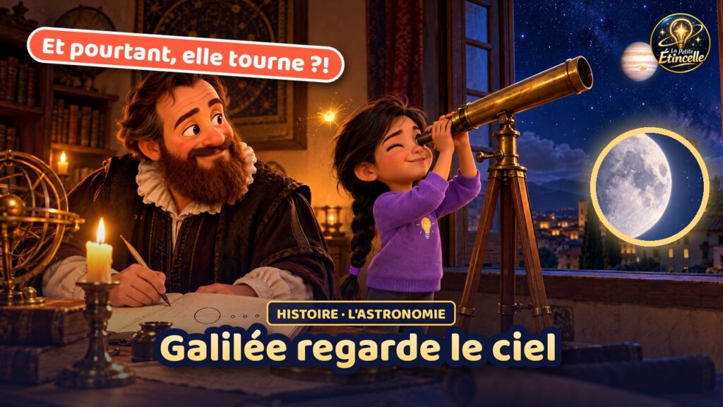 Galilée regarde le ciel